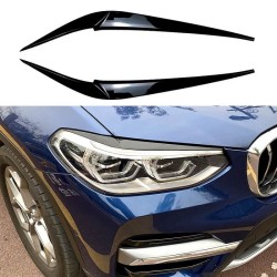 Φρυδάκια Μπροστινών Φαναριών Για Bmw X3 G01 & X4 G02 2018+ Βαμμένα Μάυρο Γυαλιστερό Χρώμα 2 Τεμάχια Φρυδάκια Μπροστινών Φαναριών Για Bmw X3 G01 & X4 G02 2018+ Βαμμένα Μάυρο Γυαλιστερό Χρώμα 2 Τεμάχια