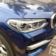 Φρυδάκια Μπροστινών Φαναριών Για Bmw X3 G01 & X4 G02 2018+ Βαμμένα Μάυρο Γυαλιστερό Χρώμα 2 Τεμάχια