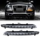 Μπροστινά Φλας Για Audi Q7 4L (2006-2009) Facelift Design Led & DRL Μάυρο/Χρώμιο 2 Τεμάχια