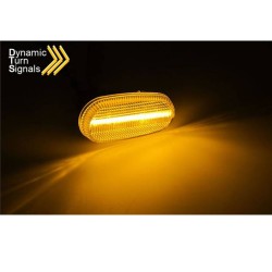 Πλαϊνά Φλας Φτερού Για Alfa Romeo Mito / 147 00-04 White Led Dynamic 2 Τεμάχια Πλαϊνά Φλας Φτερού Για Alfa Romeo Mito / 147 00-04 White Led Dynamic 2 Τεμάχια