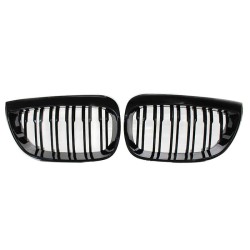 Καρδιές Μάσκας Για Bmw 1 E87 04-07 M4 Look Με 12 Διπλές Γρίλιες Μαύρο Γυαλιστερό 2 Τεμάχια Καρδιές Μάσκας Για Bmw 1 E87 04-07 M4 Look Με 12 Διπλές Γρίλιες Μαύρο Γυαλιστερό 2 Τεμάχια