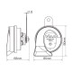 Κόρνα Αυτοκινήτου Σαλιγκάρι PIAA Oto Style Hight 500Hz / Low 400Hz 12V 112dB
