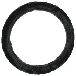Κάλυμμα Tιμονιού Χνουδωτό Μαύρο Medium 37-39CM 2505091 Κάλυμμα Tιμονιού Χνουδωτό Μαύρο Medium 37-39CM 2505091