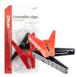 Ακροδέκτες Κροκοδειλάκια Καλωδίων 200-400A 95mm 03525 Amio Μαύρο / Κόκκινο 2 Τεμάχια Ακροδέκτες Κροκοδειλάκια Καλωδίων 200-400A 95mm 03525 Amio Μαύρο / Κόκκινο 2 Τεμάχια