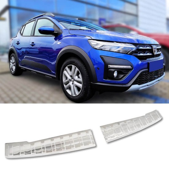 Προστατευτικό Πίσω Προφυλακτήρα Για Dacia Sandero ΙΙΙ 2020+ Από Ανοξείδωτο Ατσάλι (Steel)