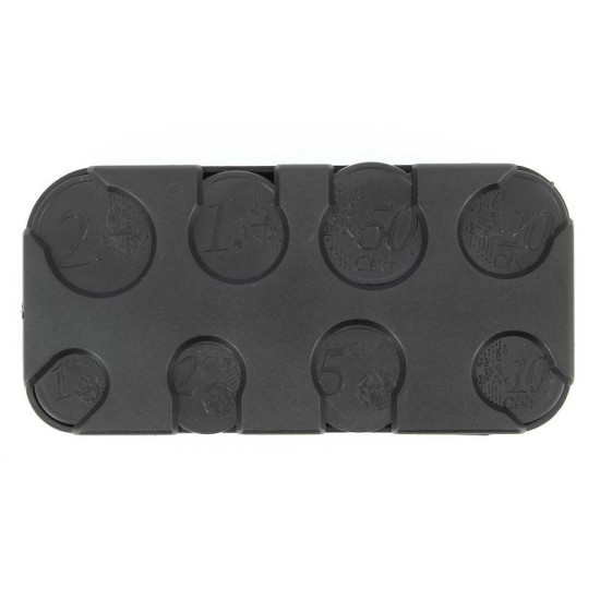 Κερματοθήκη Αυτοκινήτου Car+ Μαύρη 50x103x20mm EURO200
