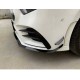 Splitters Μπροστινού Προφυλακτήρα Για Mercedes-Benz A-Class W177 19+ Amg Line Έκδοση Γυαλιστερό Μαύρο 7 Τεμάχια