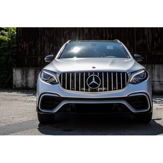 Body Kit Για Mercedes-Benz GLC SUV X253 2015-2019 Amg Line GLC63Amg Look Με Προφυλακτήρες, Μάσκα, Μπούκες