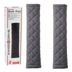 Μαξιλαράκια Ζώνης Ασφαλείας Swiss  26x6.3cm Γκρι Με Γκρι Ραφή Ζευγάρι 2 Τεμάχια Μαξιλαράκια Ζώνης Ασφαλείας Swiss  26x6.3cm Γκρι Με Γκρι Ραφή Ζευγάρι 2 Τεμάχια