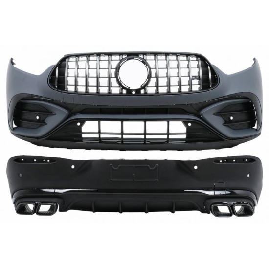 Body Kit Για Mercedes-Benz GLC Coupe C254 Sport Line (2022+) GLC63Amg Look Night Package Με Προφυλακτήρες, Μάσκα, Μπούκες