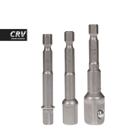 Αντάπτορες Για Καρυδάκια 1/2 , 3/8 , 1/4 Krausmann AC10500 Σετ 3 Τεμάχια