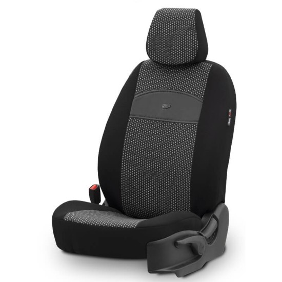 Καλύμματα Αυτοκινήτου Otom Smart Design Universal Ύφασμα / Δερματίνη Σετ Εμπρός / Πίσω 11 Τεμαχίων Μαύρο SLΤSΜΤ101-ΝΖ