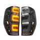 Πισινά Φανάρια Set Για Ford Ranger T6 T7 T8 12-20 Led Bar Dynamic Black Full Led