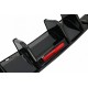 Diffuser Πίσω Προφυλακτήρα Για VW Golf VII (7.5) 17-20 Facelift R-Look Μαύρο Γυαλιστερό Με Led Στοπάκι