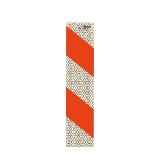 Αυτοκόλλητη Πινακίδα Φορτηγού "Ζέβρα" 56x14cm 3Μ Κόκκινη-Άσπρη 1 Τεμάχιο