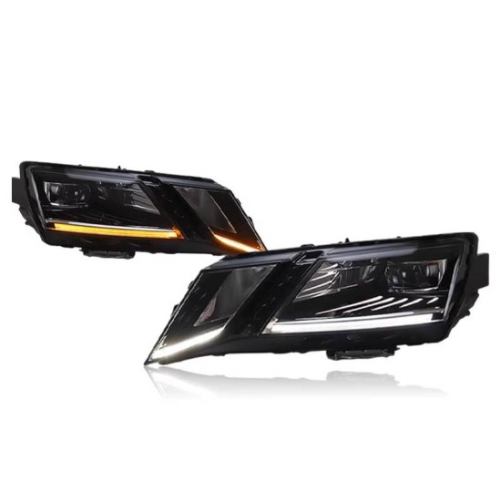 Μπροστινά Φανάρια Set Για Skoda Octavia mk3 2017-2022 DRL Μαύρα Carner
