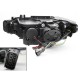Μπροστινά Φανάρια Set Για Bmw 3 F30 / F31 11-15 3D Κίτρινο Angel Eyes Μαύρα H7/H7 Με Μοτέρ Sonar