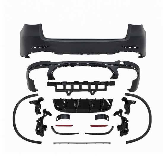 Πισινός Προφυλακτήρας Για Mercedes-Benz GLC SUV X253 Facelift 2020-2021 63s Amg Look Με PDC Βαφόμενος