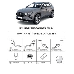 Βάσεις Πλαινών Σκαλοπατιών (Dma) Για Hyundai Tucson 2020- Suv Nx4 Βάσεις Πλαινών Σκαλοπατιών (Dma) Για Hyundai Tucson 2020- Suv Nx4