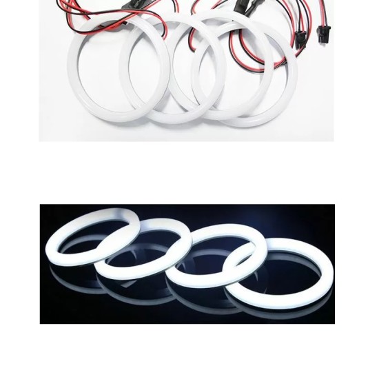 Δαχτυλίδι Angel Eyes Led 106mm 5500k Λευκό 1 Τεμάχιο