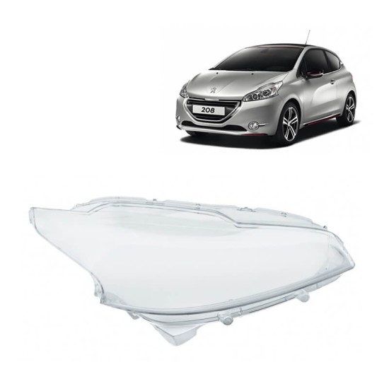 Κρύσταλλο Φαναριού Δεξί Για Peugeot 208 12-19 1 Τεμάχιο