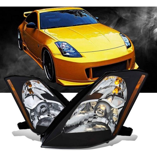 Μπροστινά Φανάρια Set Για Nissan 350Z 03-05 Projector Μαύρα H7/H1 Manual Μπροστινά Φανάρια Set Για Nissan 350Z 03-05 Projector Μαύρα H7/H1 Manual