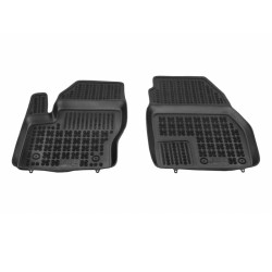 Πατάκια Σκαφάκια 3D Από Λάστιχο TPE Για Ford Transit Connect II 2013-2023 Rezaw Plast 2 Τεμάχια Μαύρα