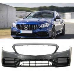 Μπροστινός Προφυλακτήρας Για Mercedes-Benz C-Class W205 S205 A205 C205 Limousine T-Model Coupe Cabriolet 14-21 Amg C63s Facelift Look