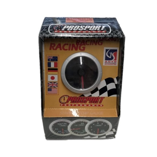 Στροφόμετρο R.P.M. Prosport Diamond Mirror Look Φιμέ 52mm 90 Μοίρες Με 7 Χρώματα