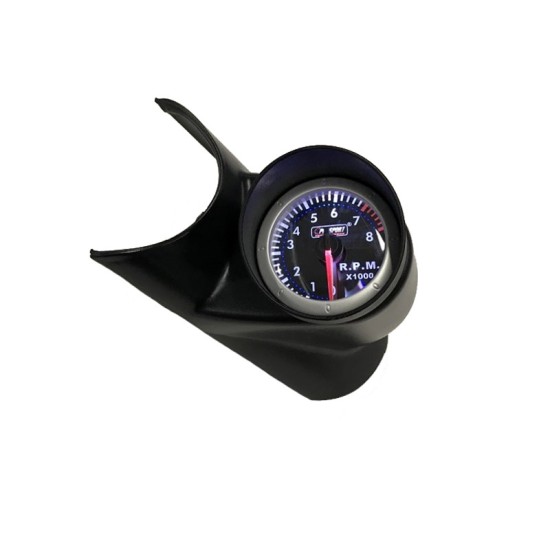Στροφόμετρο R.P.M. Prosport Diamond Mirror Look Φιμέ 52mm 90 Μοίρες Με 7 Χρώματα