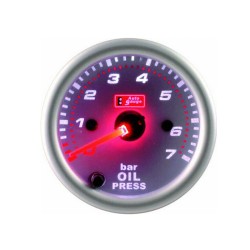 Όργανο Πίεσης Λαδιού Auto Gauge Λευκό 52mm Με 7 Χρώματα Όργανο Πίεσης Λαδιού Auto Gauge Λευκό 52mm Με 7 Χρώματα