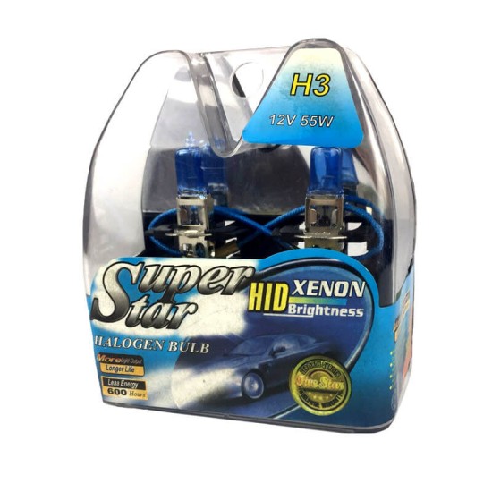 Λάμπες Αλογόνου H3 12V 55w Superwhite Auto GS 2 Τεμάχια