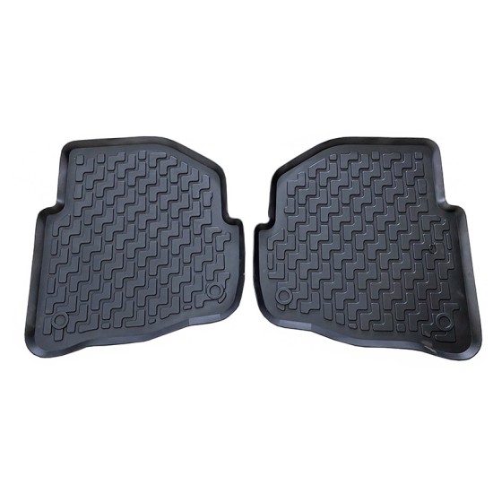 Πατάκια Σκαφάκια 3D Από Λάστιχο Για Skoda Fabia 2002- / 2007-2014 "Star Diamond" 4 Τεμάχια Μαύρα