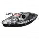 Μπροστινά Φανάρια Set Για Seat Leon 1P 05-09 DRL Χρωμίου H1/H1 Sonar