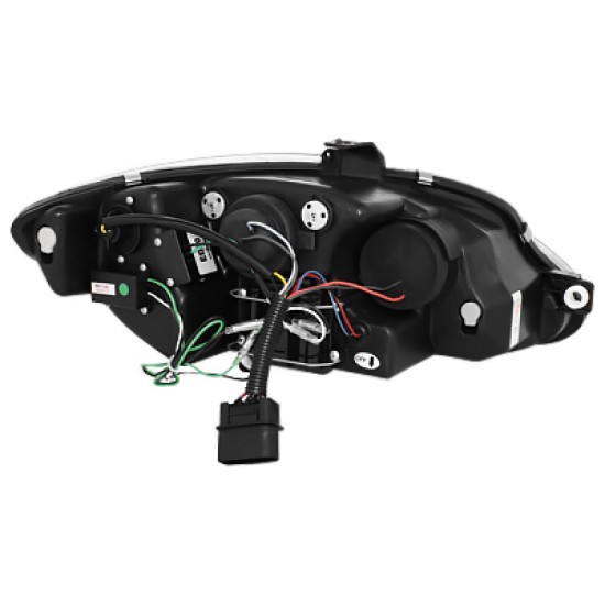Μπροστινά Φανάρια Set Για Seat Leon 1P 05-09 DRL Χρωμίου H1/H1 Sonar