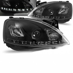 Μπροστινά Φανάρια Set Για Opel Corsa C 00-06 DRL Μαύρα H1/H1 Sonar Μπροστινά Φανάρια Set Για Opel Corsa C 00-06 DRL Μαύρα H1/H1 Sonar