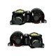 Μπροστινά Φανάρια Set Για Bmw 3 E30 82-94 Angel Eyes Μαύρα Με Σταυρό H1/H1 Manual Depo