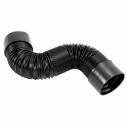 Κολάρο Φυσούνα Πλαστικό Εύκαμπτο Φ75mm 1m  Μαύρο