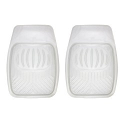 Πατάκια Αυτοκινήτου Universal Σκαφάκια Clear Διάφανο 2 Τεμάχια