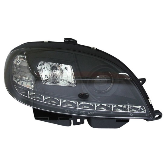 Μπροστινά Φανάρια Set Για Citroen Saxo 00-04 DRL Μαύρα H1/H1 Sonar