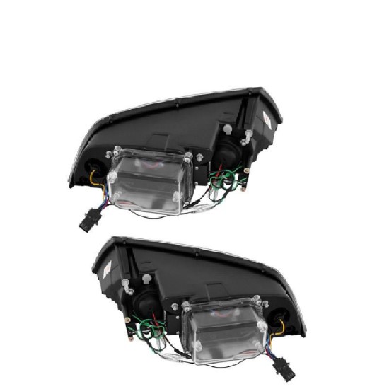 Μπροστινά Φανάρια Set Για Skoda Octavia 1Z 04-08 DRL Χρωμίου H7/H1 Sonar