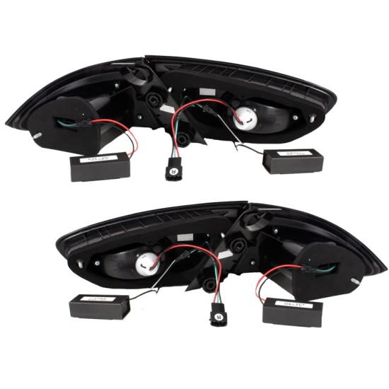 Πισινά Φανάρια Set Για Seat Leon 1P 09-12 Facelift Led Μάυρο Litec Innovation