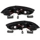 Πισινά Φανάρια Set Για Seat Leon 1P 09-12 Facelift Led Μάυρο Litec Innovation