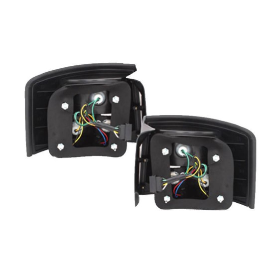 Πισινά Φανάρια Set Για Audi A6 4B 97-05 Avant Led Μάυρο/Φιμέ Litec