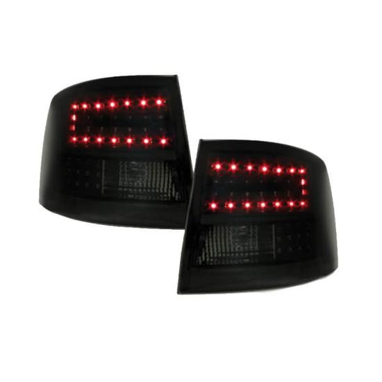 Πισινά Φανάρια Set Για Audi A6 4B 97-05 Avant Led Μάυρο/Φιμέ Litec