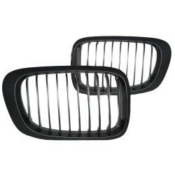 Καρδιές Μάσκας Για Bmw 3 E46 99-03 Coupe/Cabrio Μαύρο Ματ Με 10 Γραμμές 2 Τεμάχια Καρδιές Μάσκας Για Bmw 3 E46 99-03 Coupe/Cabrio Μαύρο Ματ Με 10 Γραμμές 2 Τεμάχια