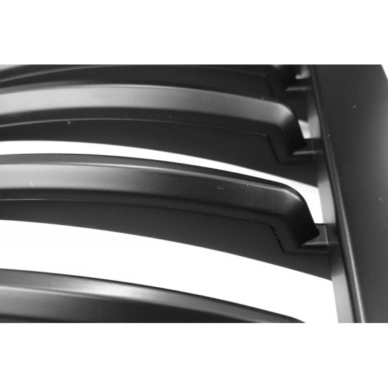 Καρδιές Μάσκας Για Bmw 3 E46 99-01 Sedan/Touring/Compact Μαύρο Ματ Με 8 Γραμμές 2 Τεμάχια
