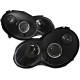 Μπροστινά Φανάρια Set Για Mercedes-Benz CL203 SportsCoupe 00-04 Projectors Μαύρα H7/H7 Με Ρυθμιστή Αέρος Depo
