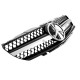 Μάσκα Για Mercedes-Benz SL-Class R230 01-06 Amg Look Με Μονή Γρίλια Μαύρο/Χρώμιο 1 Τεμάχιο