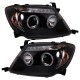 Μπροστινά Φανάρια Set Για Toyota Hilux 05-11 Angel Eyes & Led Black H1/H1 Manual Sonar